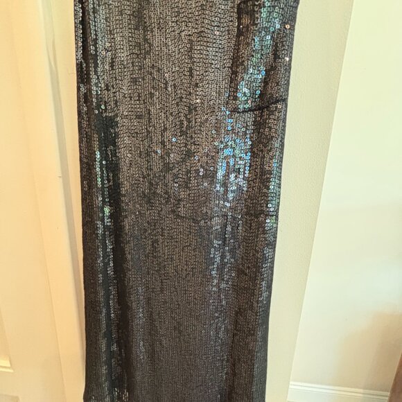 Joie Silk Sequin Shift Dress, Sz L - Picture 6 of 6